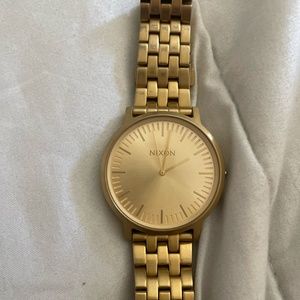 Gold Nixon Watch